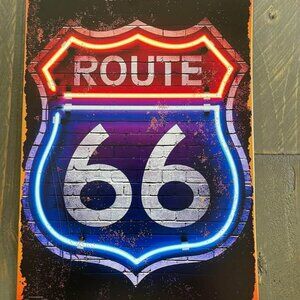NEW - Metal Route 66 Sign